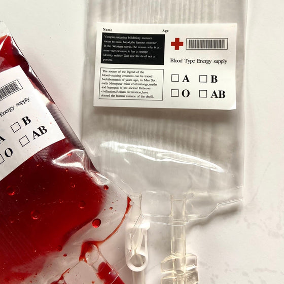 IV Blood Bag Costume Accessories